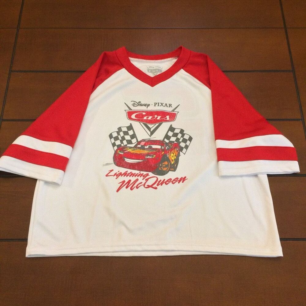 Cars lightening McQueen jersey like shirt small